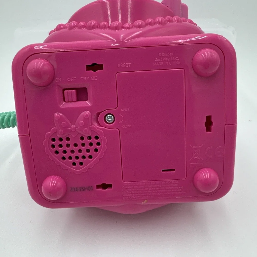 Disney Junior Minnie Mouse Ring Me Rotary Phone Pink Lights &‎ Sounds